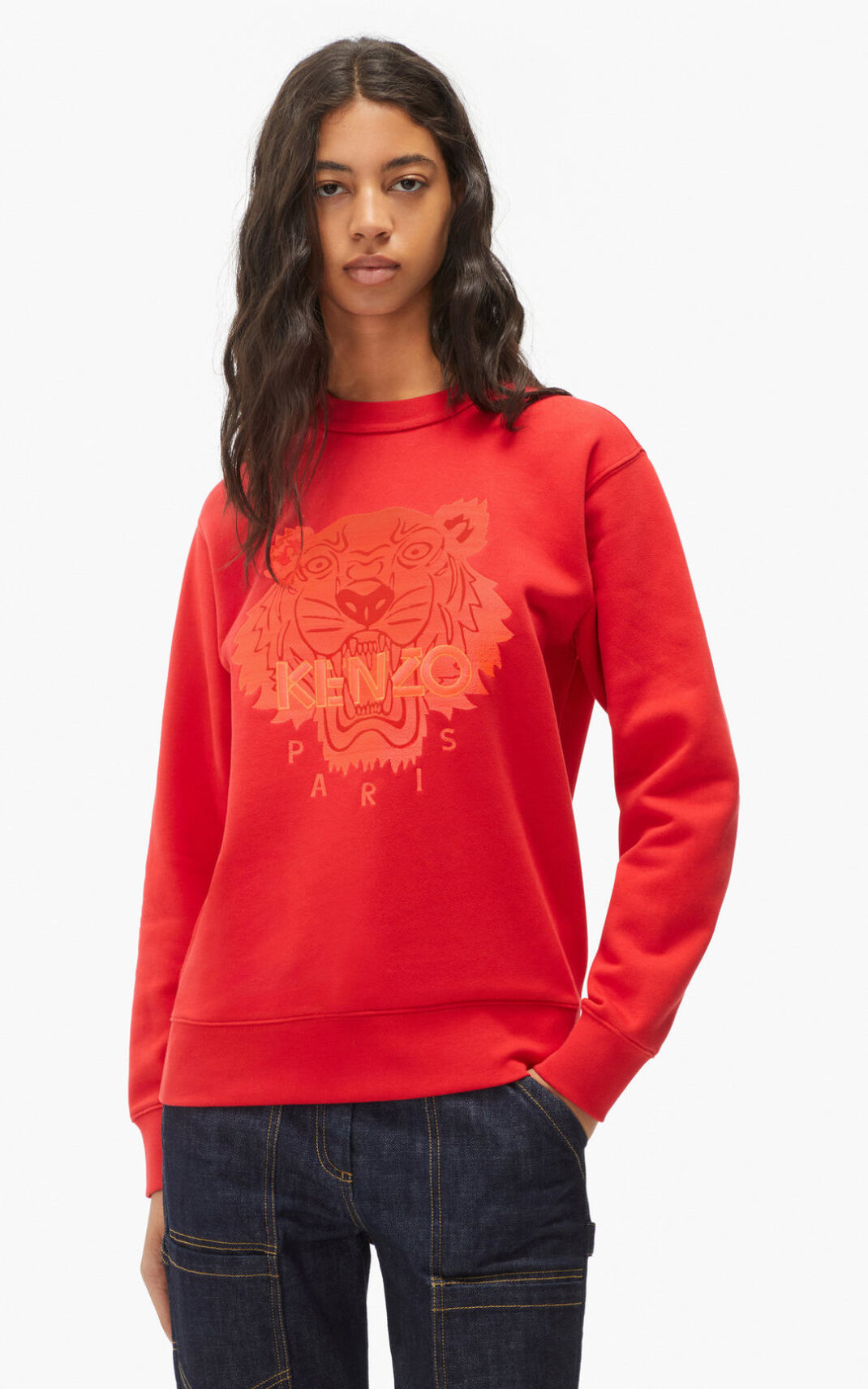 Kenzo Tiger Sweatshirt Dam | 53762-HRDE